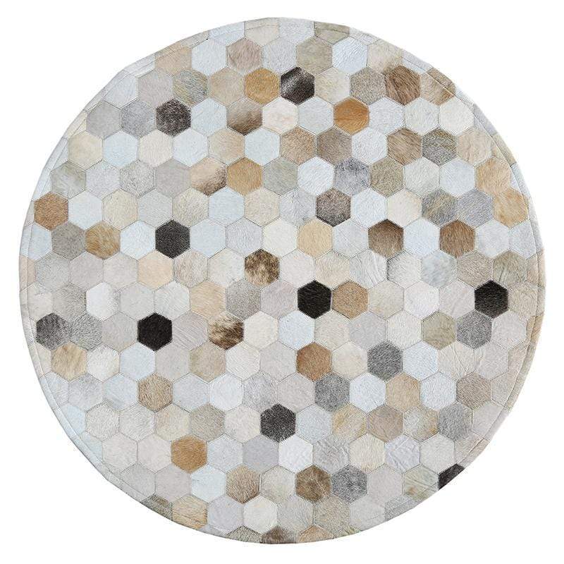 Euclid Element Cowhide Rug