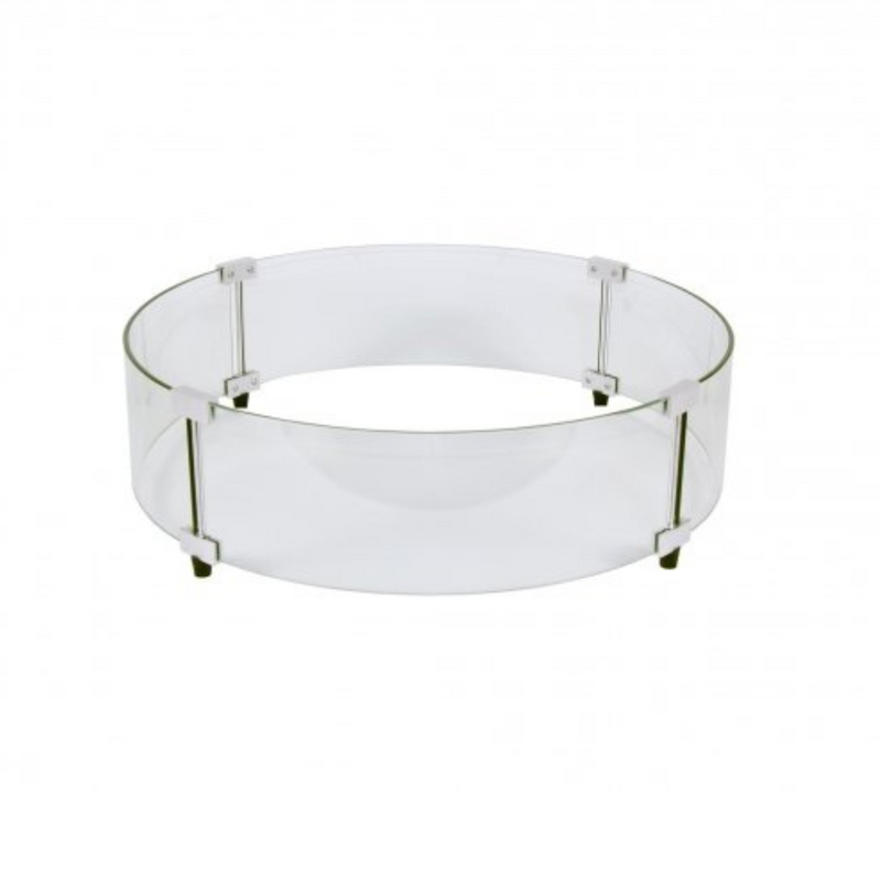 The Outdoor Greatroom Company 25-Inch Round Glass Wind Guard (GG-25-R)