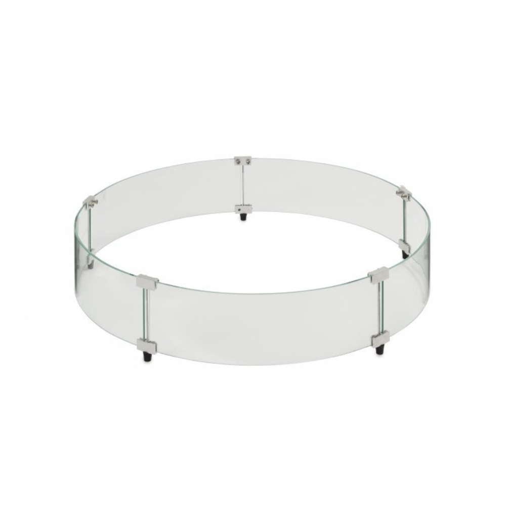 The Outdoor Greatroom Company 30-Inch Round Glass Wind Guard (GLASS GUARD-30-R)