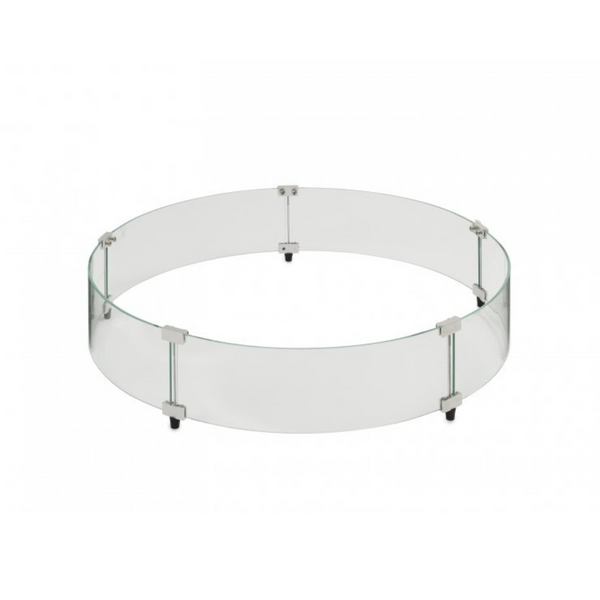 The Outdoor Greatroom Company 30-Inch Round Glass Wind Guard (GLASS GUARD-30-R)