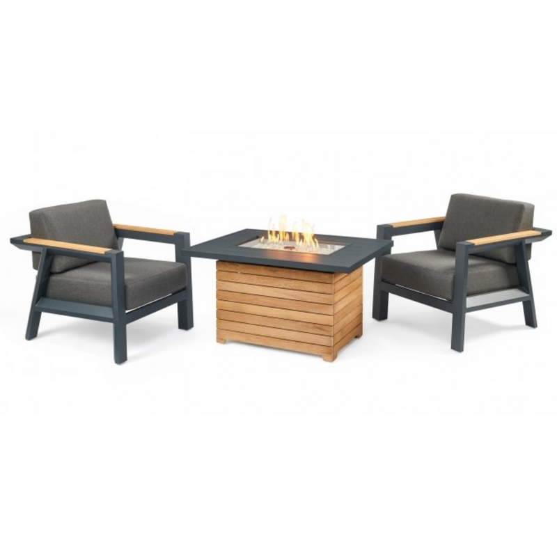 The Outdoor Greatroom Company Darien Teak Chat Chairs (DAR-CH)