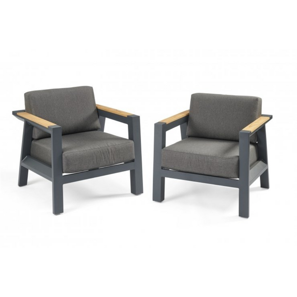 The Outdoor Greatroom Company Darien Teak Chat Chairs (DAR-CH)