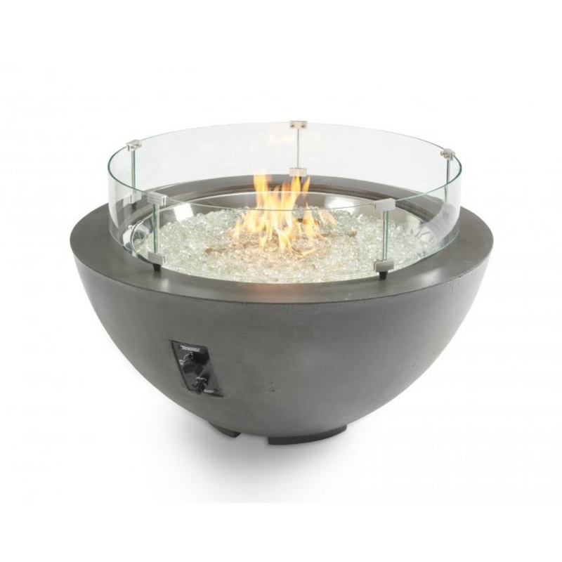 The Outdoor Greatroom Company Midnight Mist Cove 42-Inch Round Gas Fire Pit Bowl (CV-30MM)