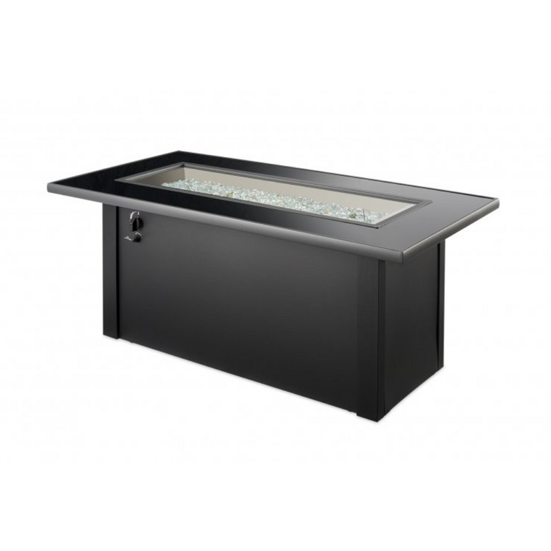 The Outdoor Greatroom Company Monte Carlo Linear Gas Fire Pit Table (MCR-1242-BLK-K)