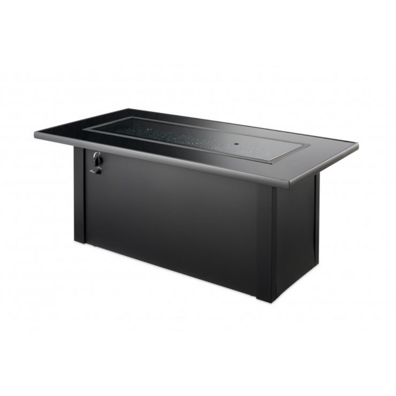 The Outdoor Greatroom Company Monte Carlo Linear Gas Fire Pit Table (MCR-1242-BLK-K)
