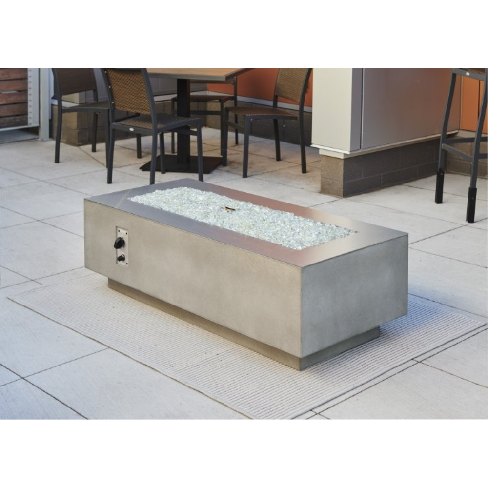 The Outdoor Greatroom Company Natural Grey Cove 54-Inch Linear Gas Fire Table (CV-54)