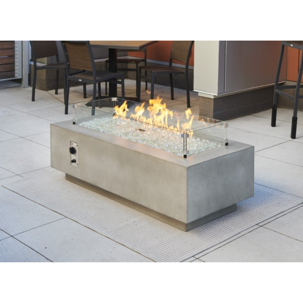 The Outdoor Greatroom Company Natural Grey Cove 54-Inch Linear Gas Fire Table (CV-54)