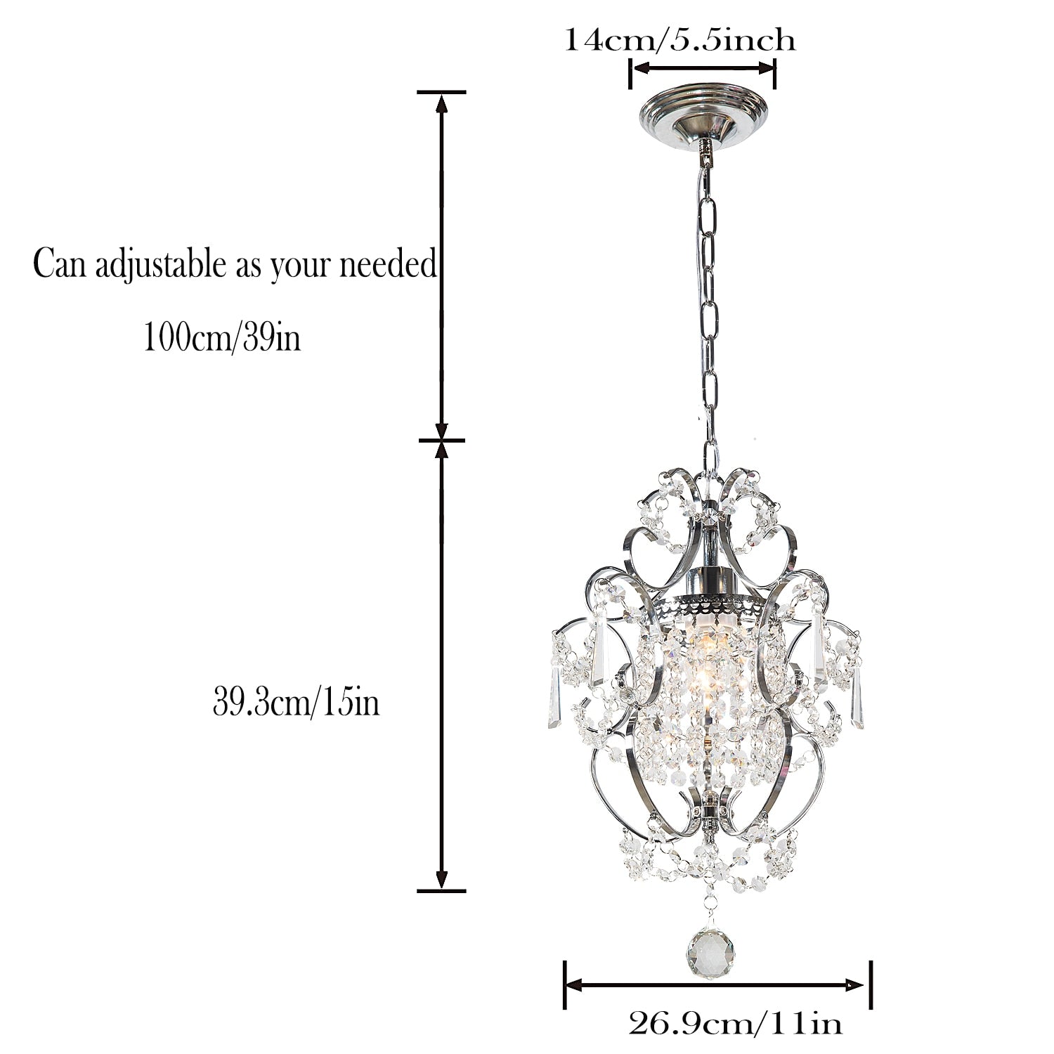 Mini Crystal Chandelier