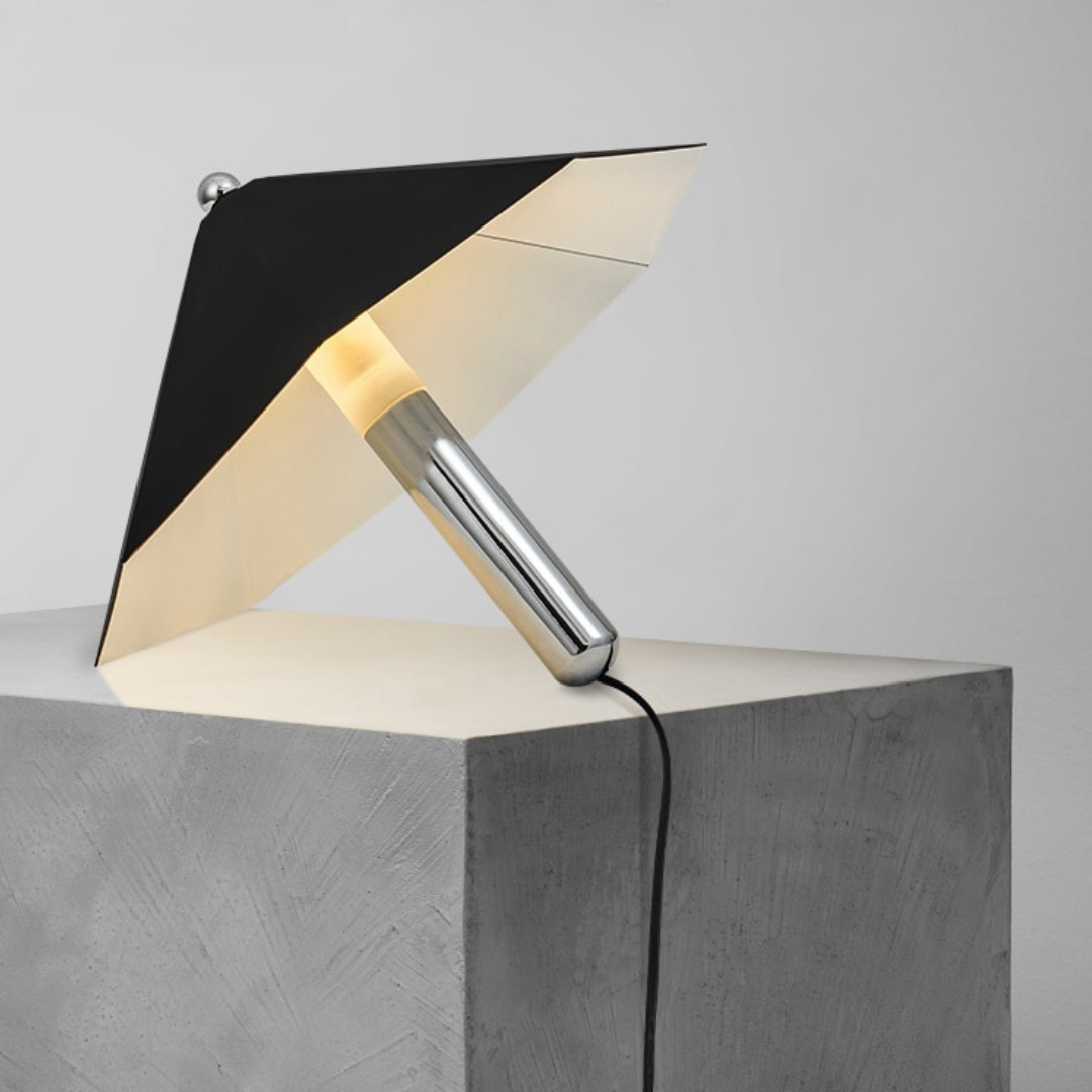 Artistic Desk Lamp with Umbrella Design