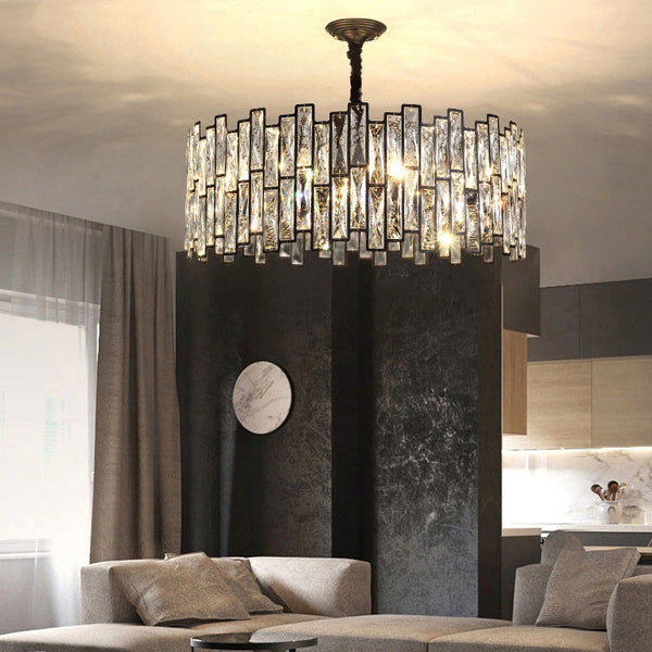 A Palo Crystal Round Chandelier