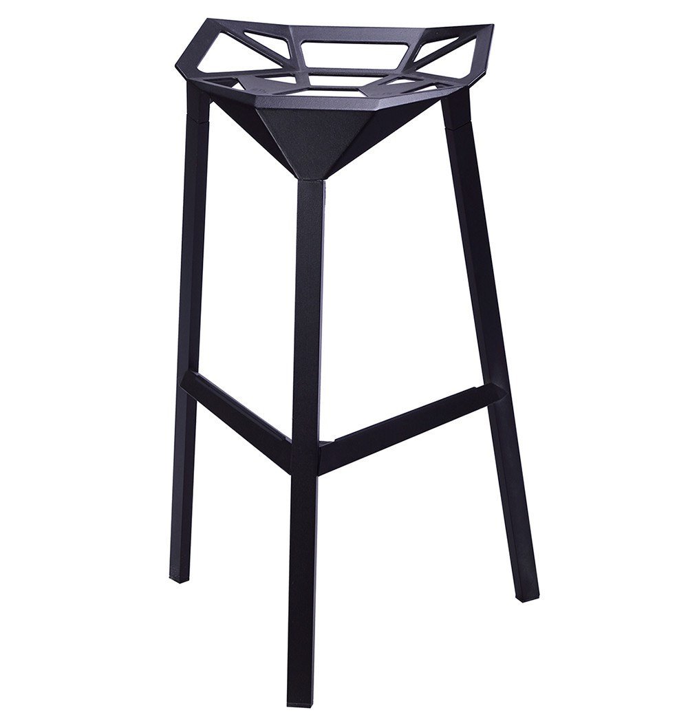 Luke - Modern Black Bar Stool