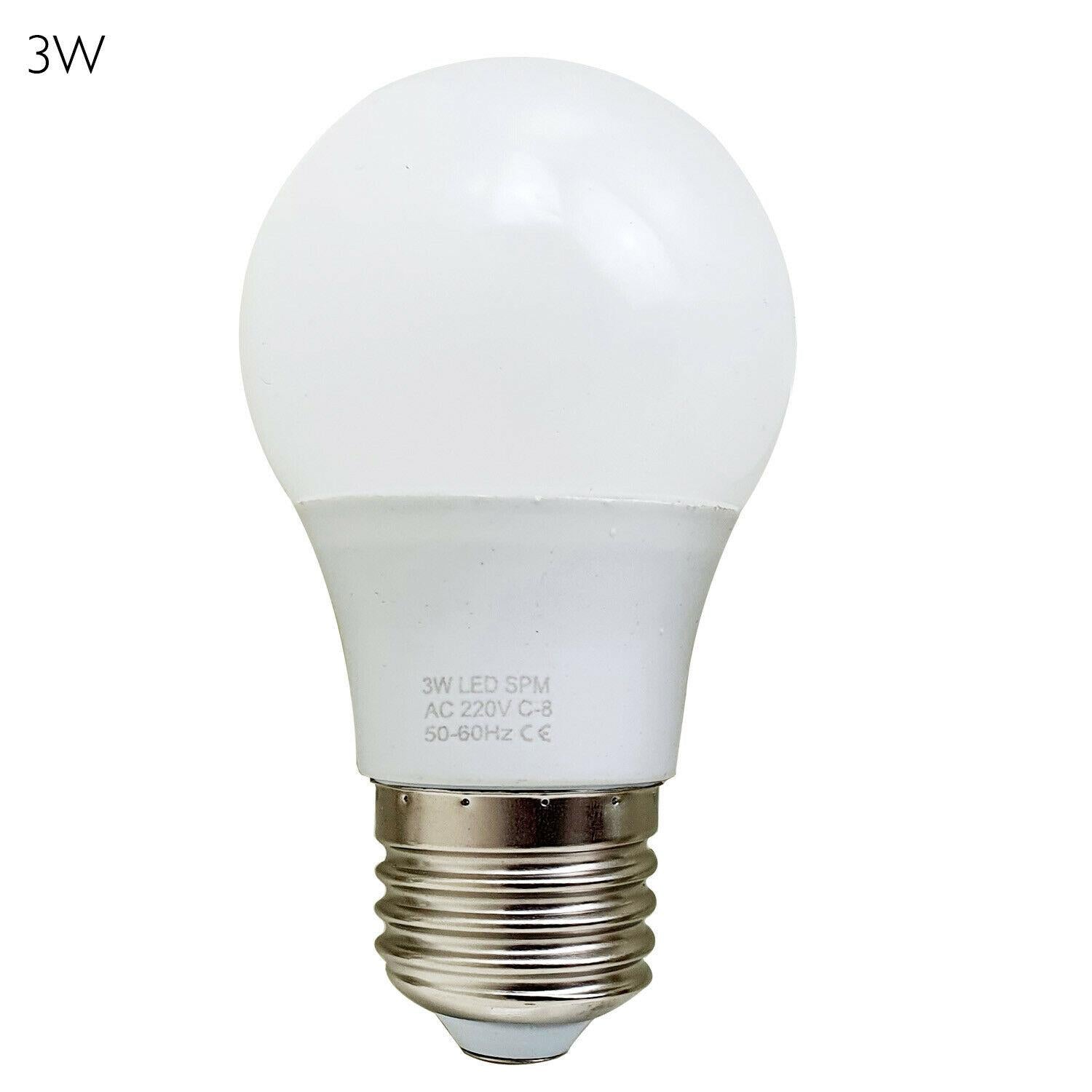 3 Pack LED Light Bulbs E27