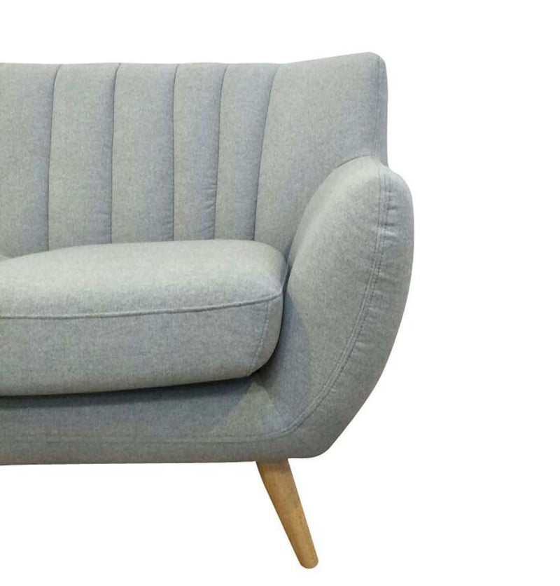 Lilly - 3-Seater Light Grey Sofa