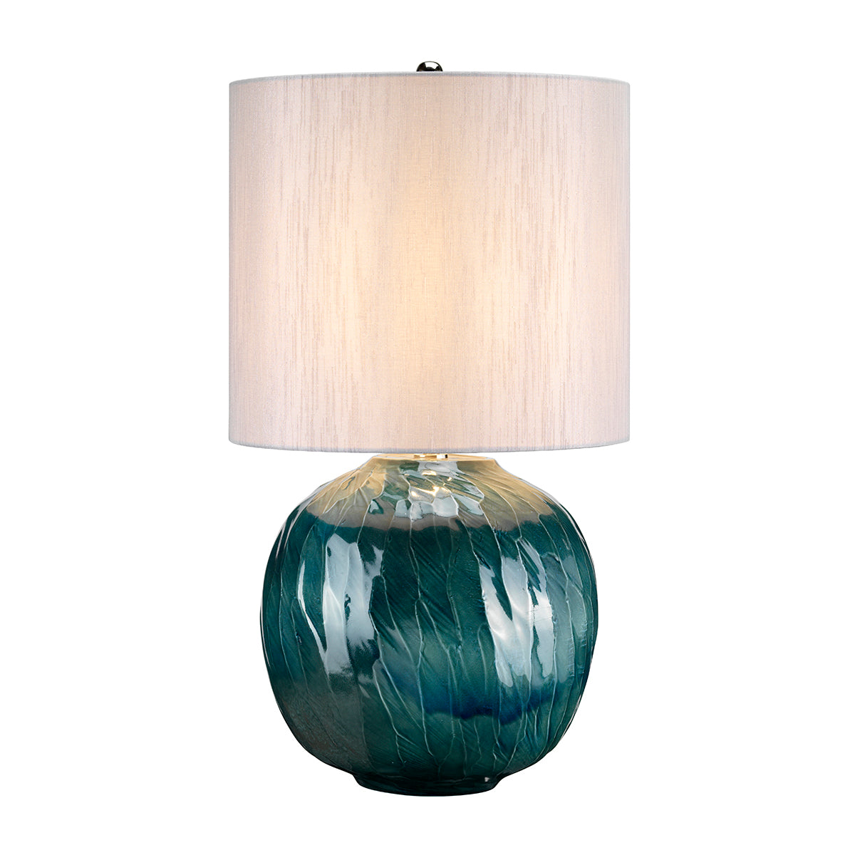 Blue Globe Table Lamp