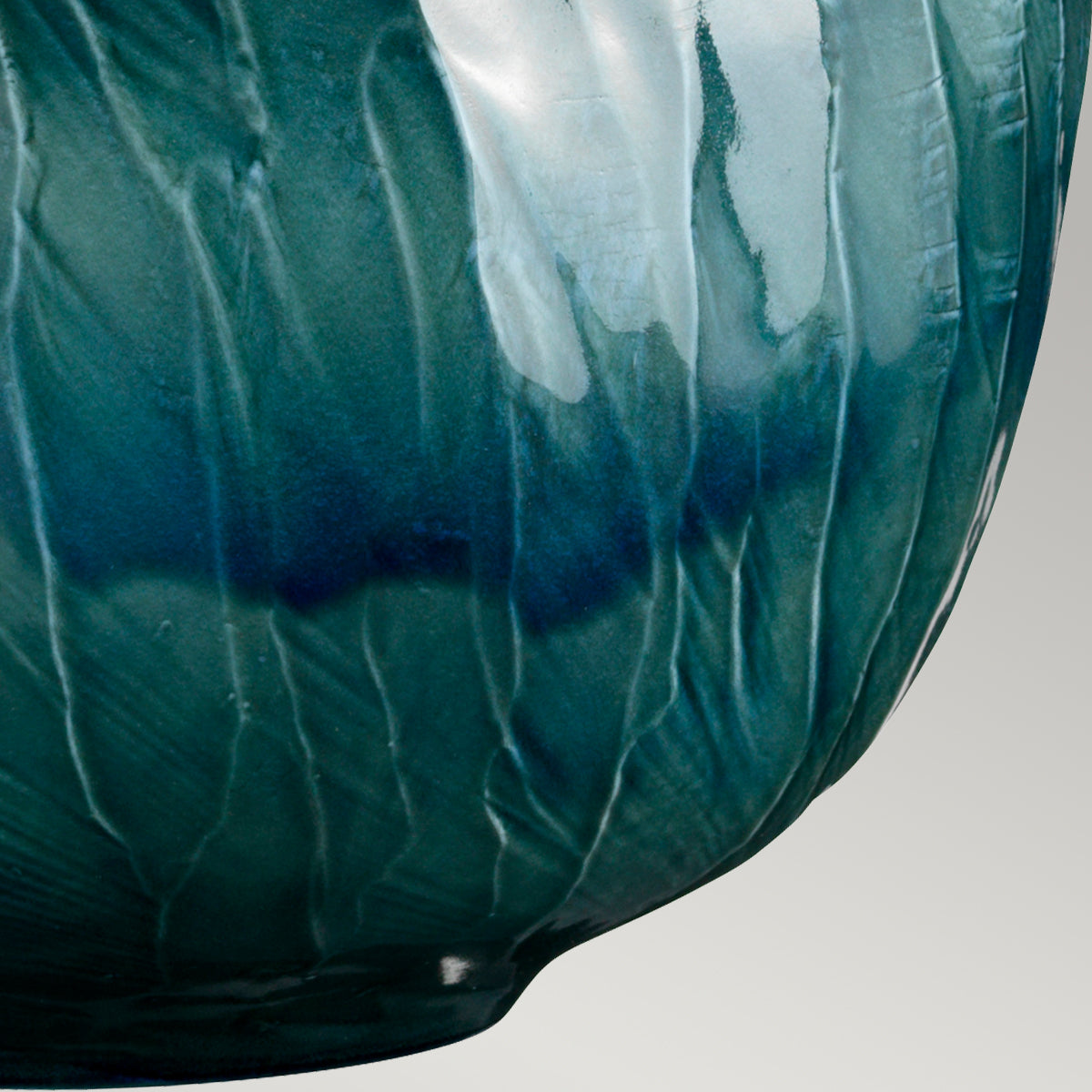 Blue Globe Table Lamp