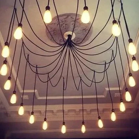 Vintage Ajustable Spider Pendant Chandelier