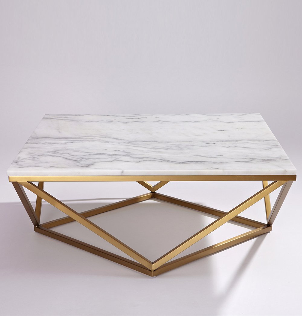 Celeste - Marble Top Abstract Coffee Table