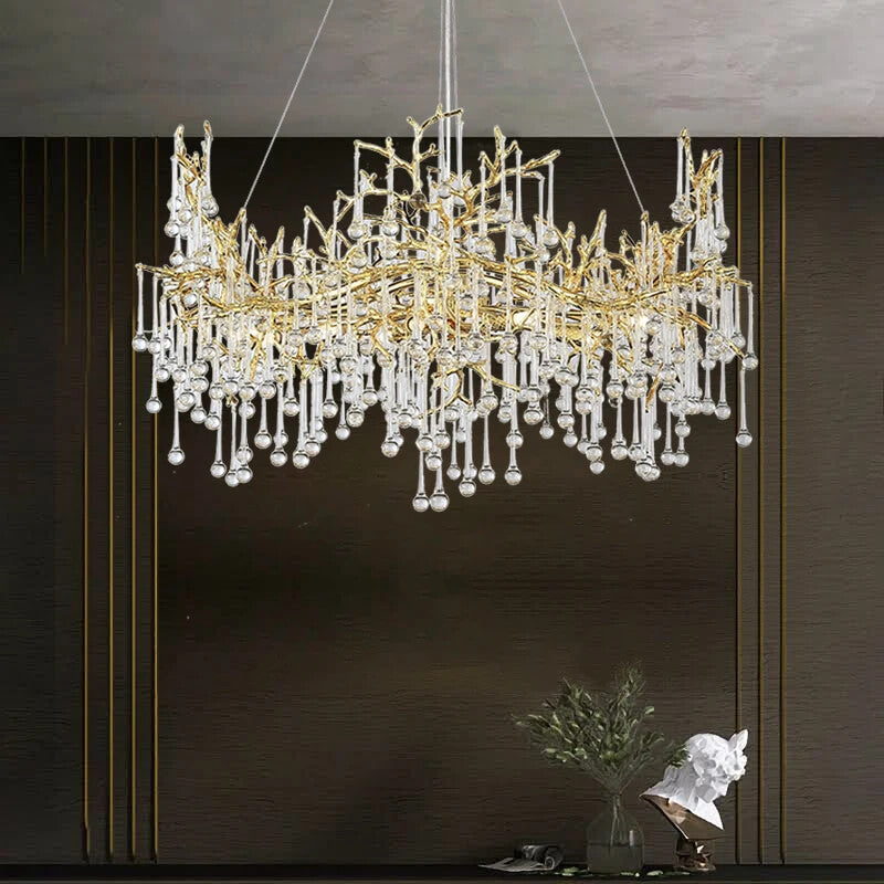 Luxury Crystal Led Tree Branch Chandelier