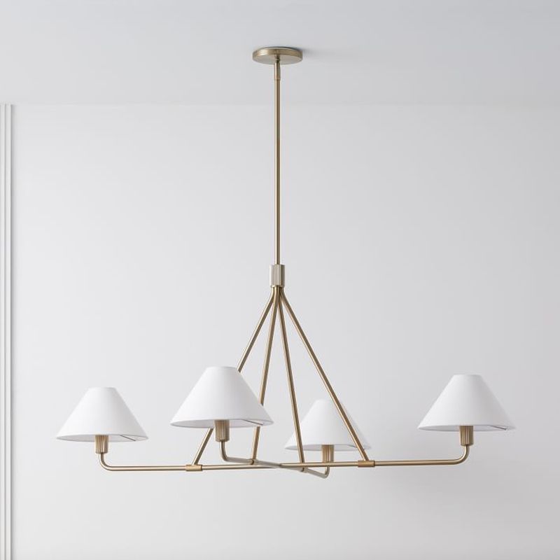 Alen White Silhouette Chandelier