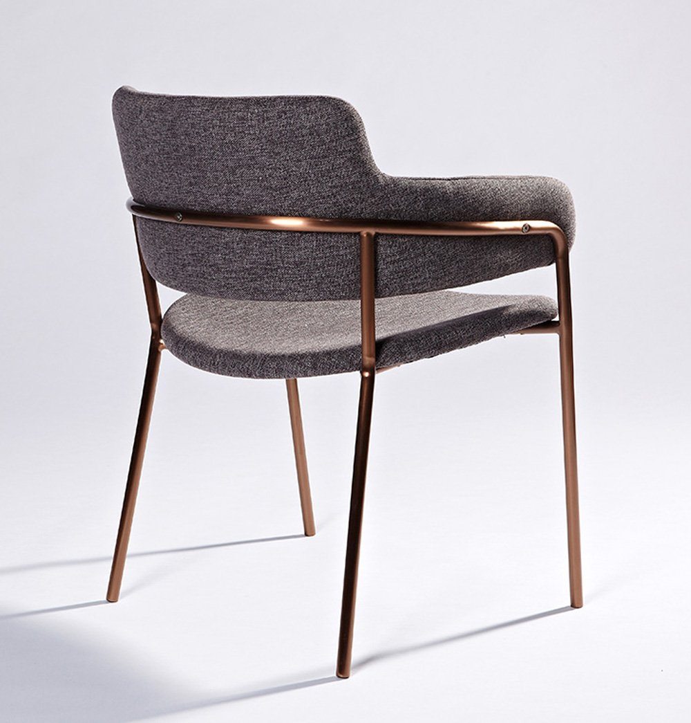 Lara - Rose Gold Base Dining Chair