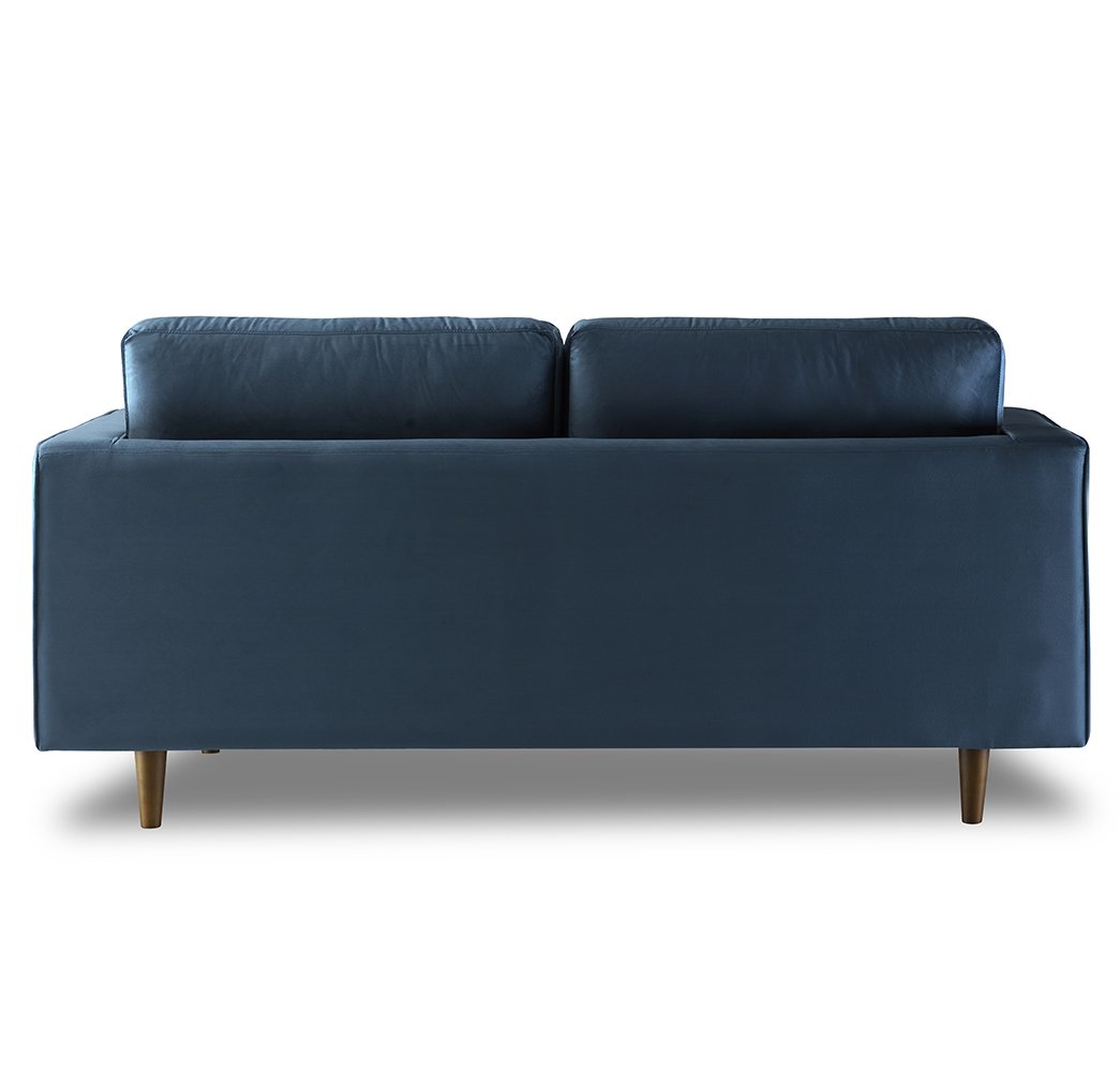 Bente - Tufted Light Blue Velvet Loveseat 2-Seater Sofa