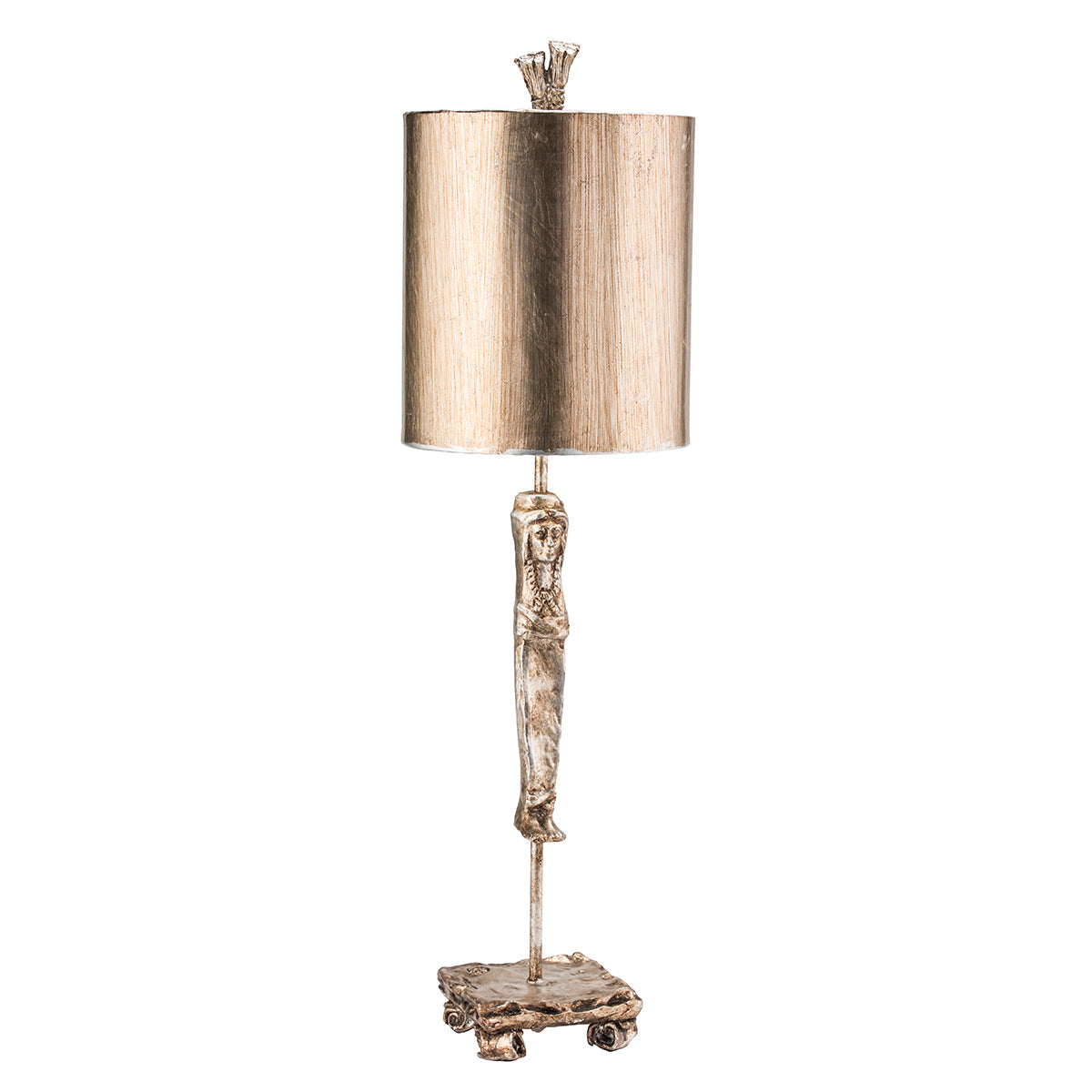 Caryatid Table Lamp - Silver