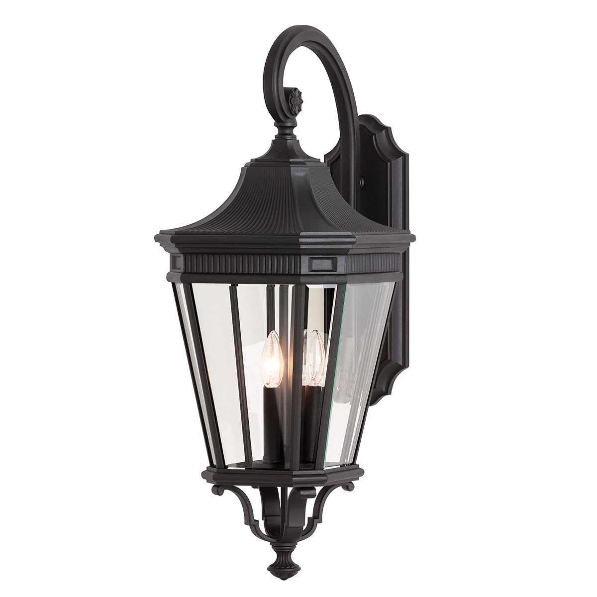 Cotswold Lane Wall Lantern - Black