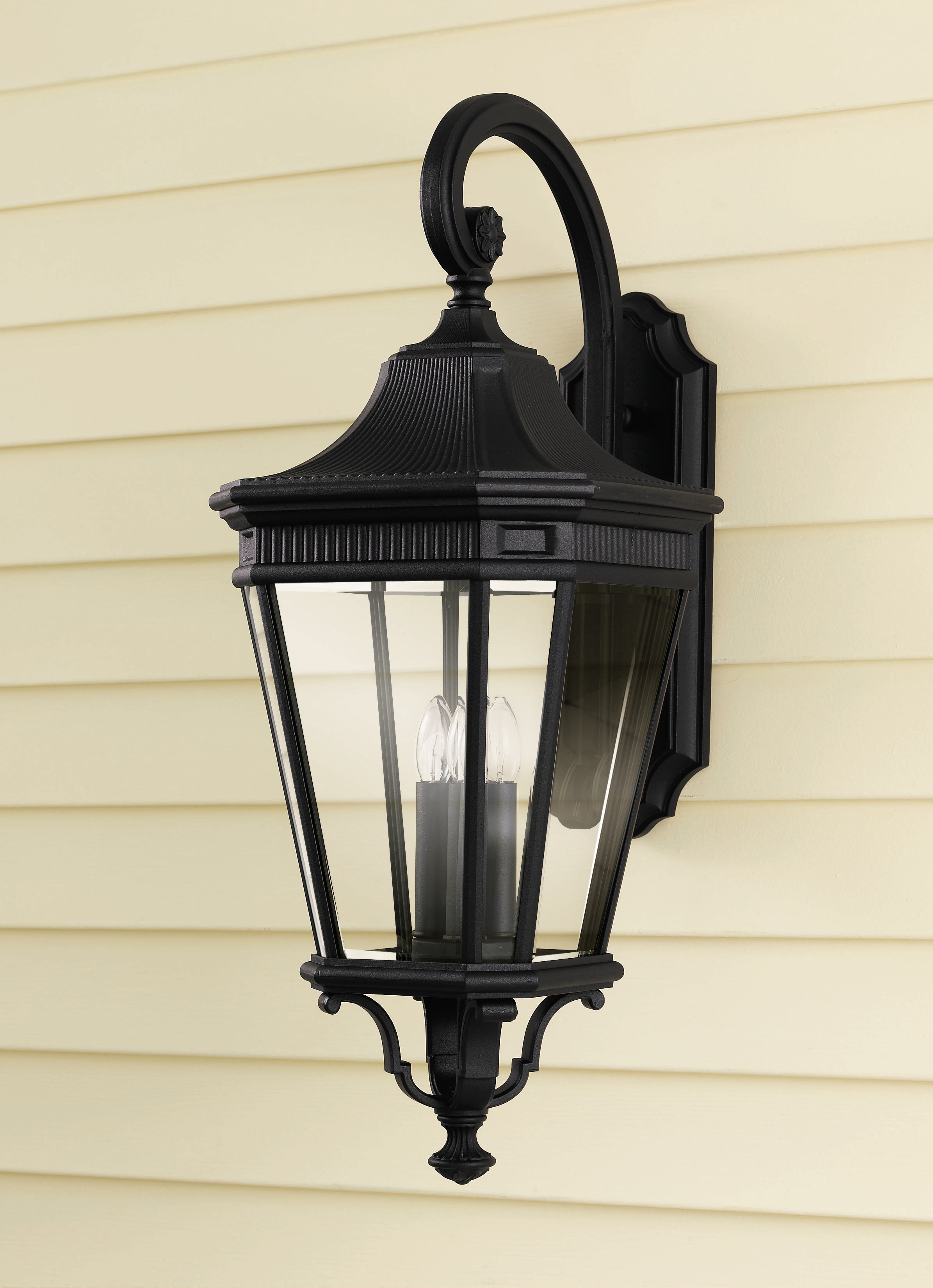 Cotswold Lane Wall Lantern - Black