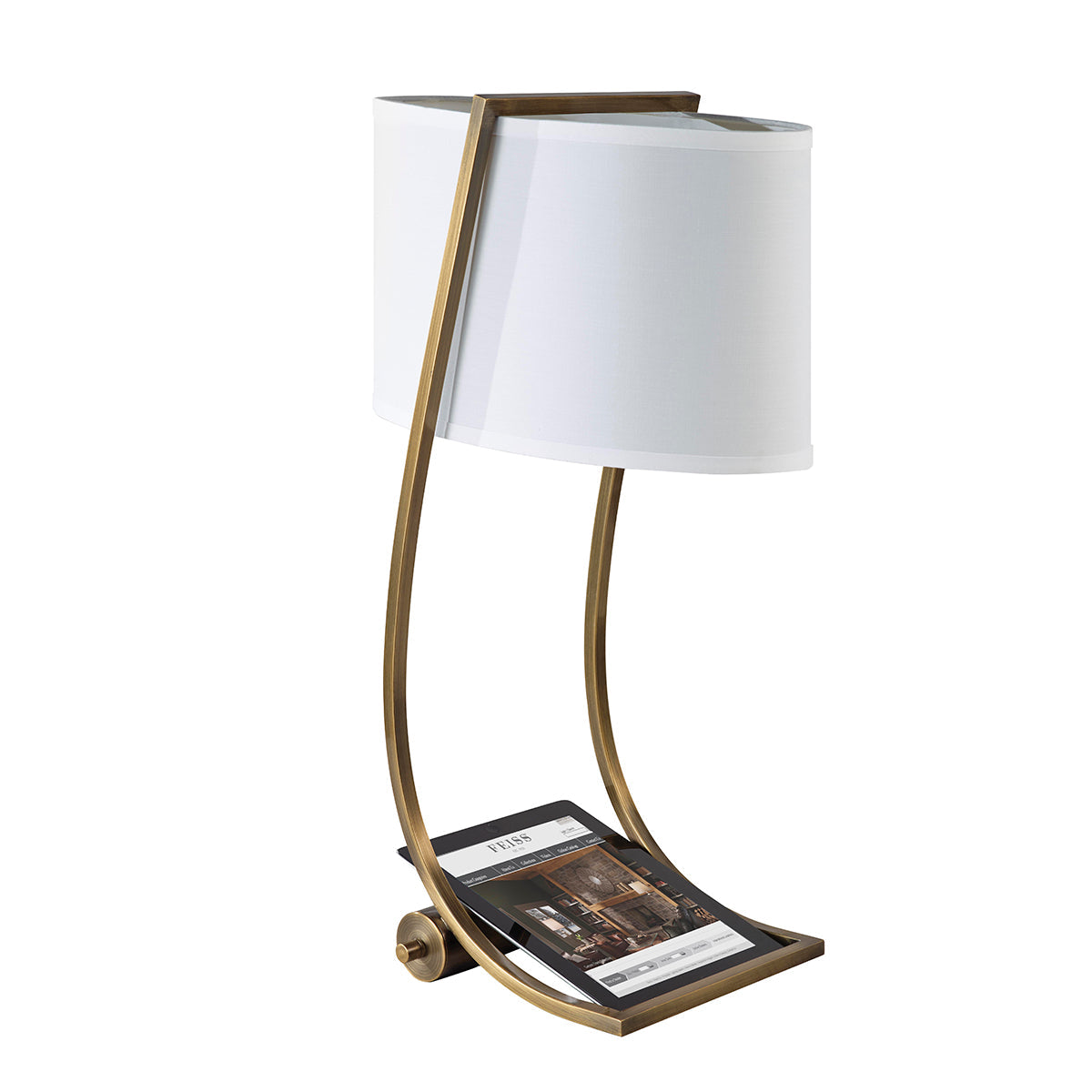 Lex 1 Light Table Lamp - Bali Brass