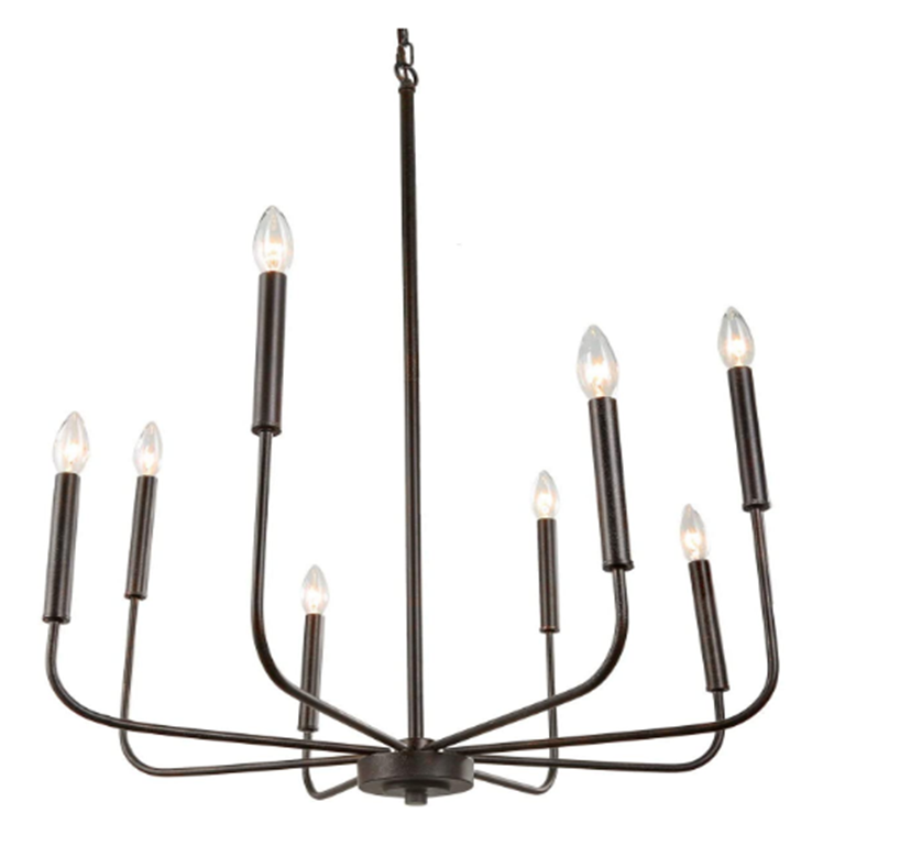 Sally Farmhouse Classic Black Chandelier