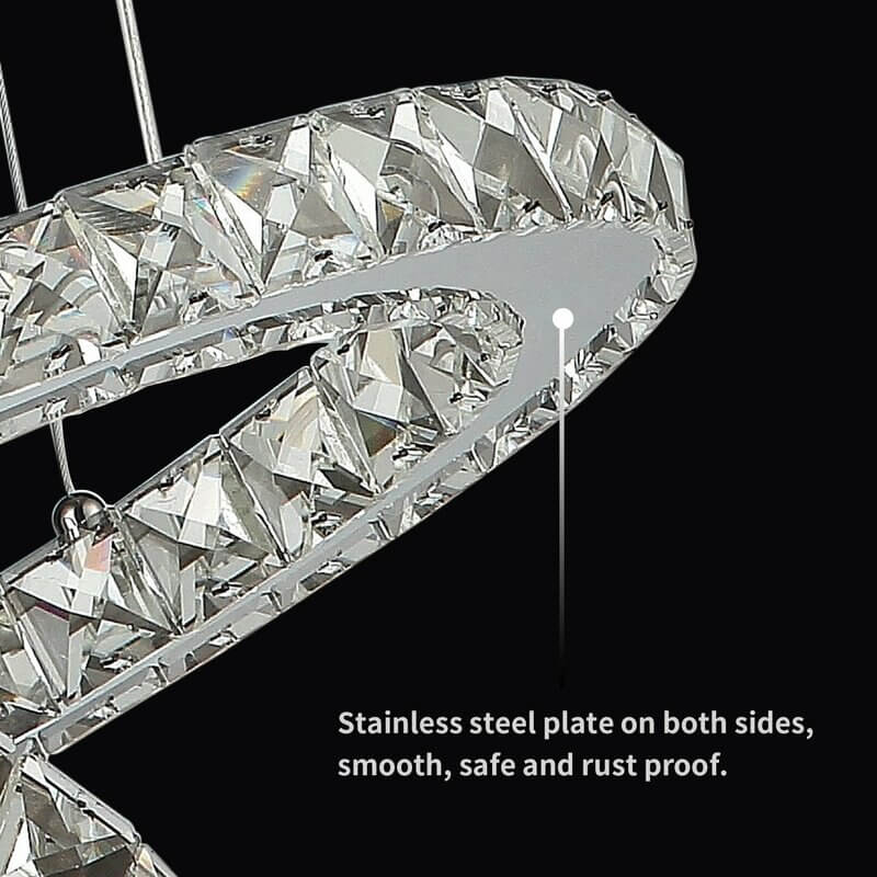 Apollo 3 - Modern Crystal Led Lights Chandelier