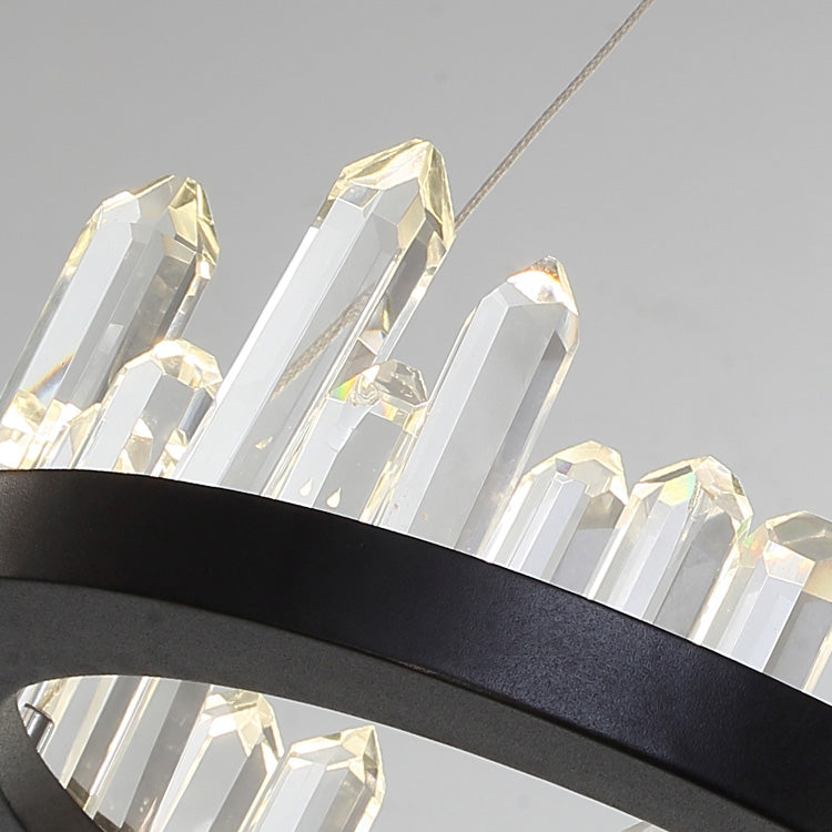 A Leti Crystal Round Chandelier