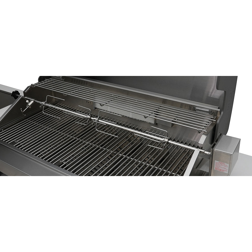 Mont Alpi 400 Deluxe BBQ Grill Island with 45 Degree Corners & Fridge Cabinet - MAi400-D45FC