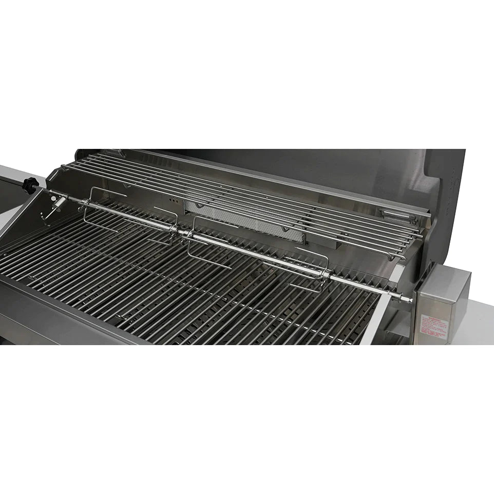 Mont Alpi 400 Deluxe BBQ Grill Island with Kegerator & Fridge Cabinet - MAi400-DKEGFC