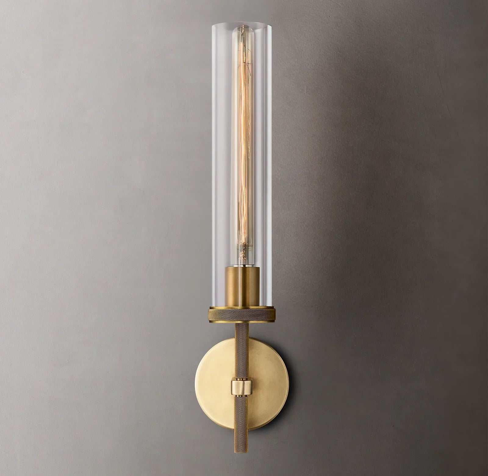 Annie Modern Lambeth Knurled Grand Sconce for Bedroom