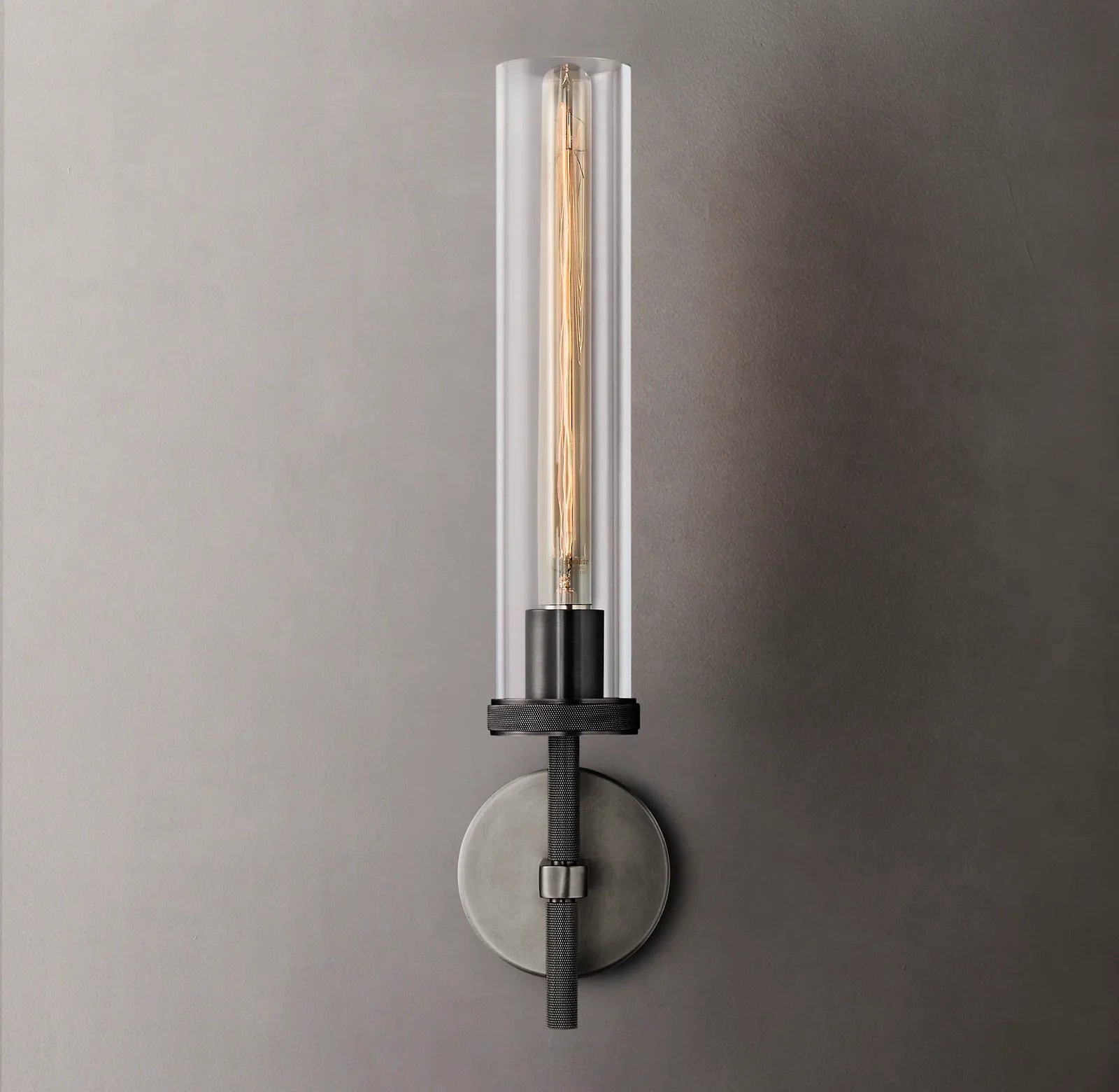 Annie Modern Lambeth Knurled Grand Sconce for Bedroom