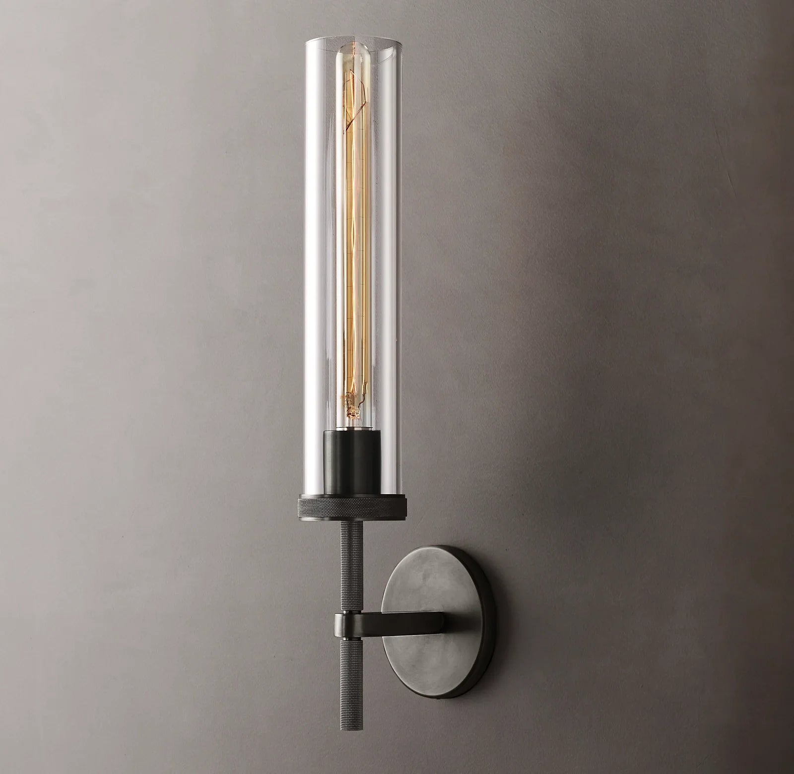 Annie Modern Lambeth Knurled Grand Sconce for Bedroom