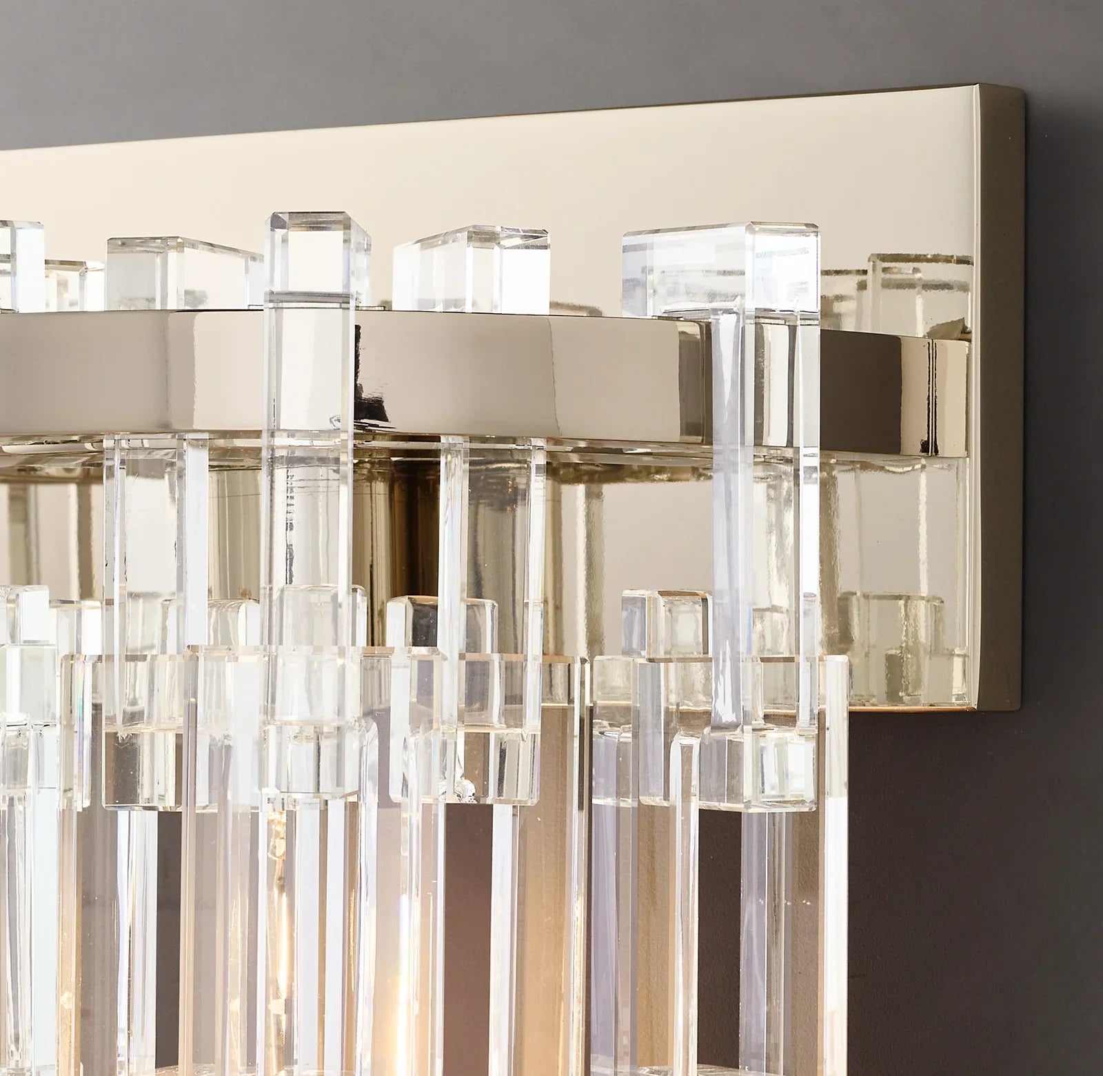 Fabricia Crystal Wall Sconce, Modern Wall Lamp