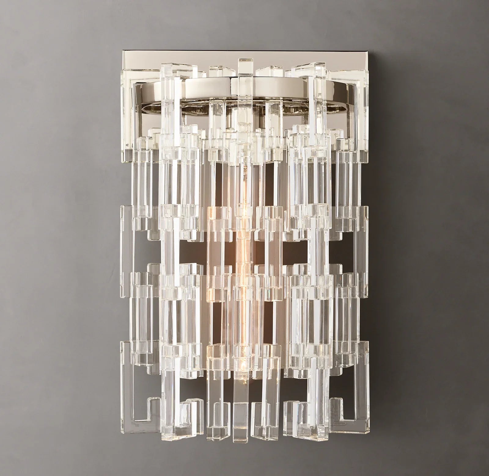 Fabricia Crystal Wall Sconce, Modern Wall Lamp