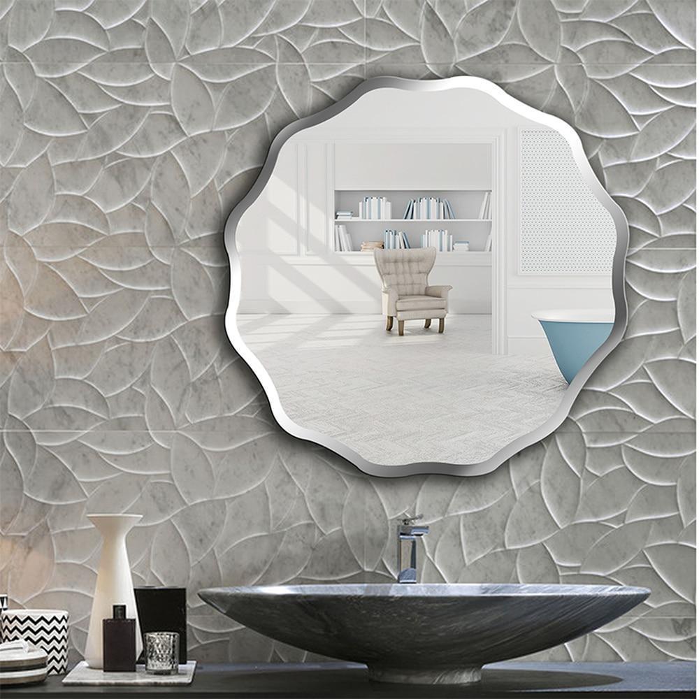 Rowena - Wavy Frameless Mirror