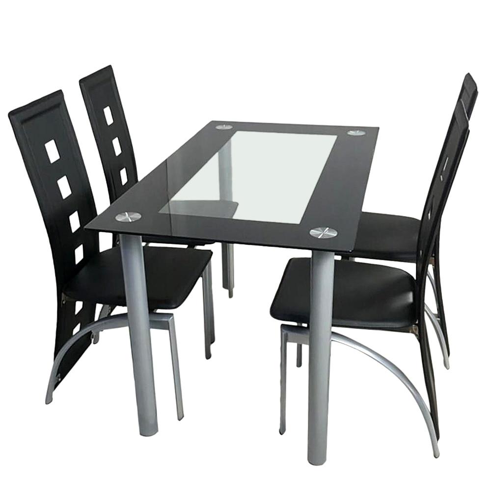 Alisei - Tempered Glass Dining Table and Chairs