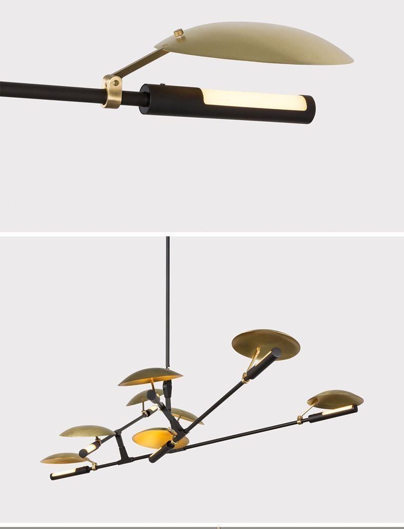 Modern Abstract Line Chandelier