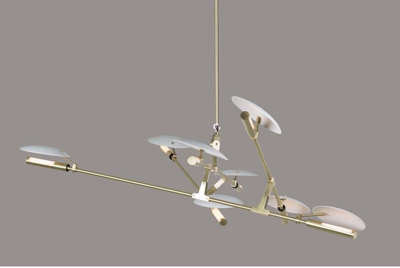 Modern Abstract Line Chandelier