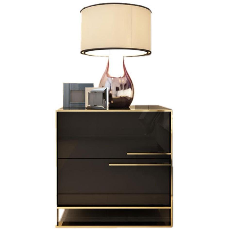 Orly - Two Drawer Modern Nightstand