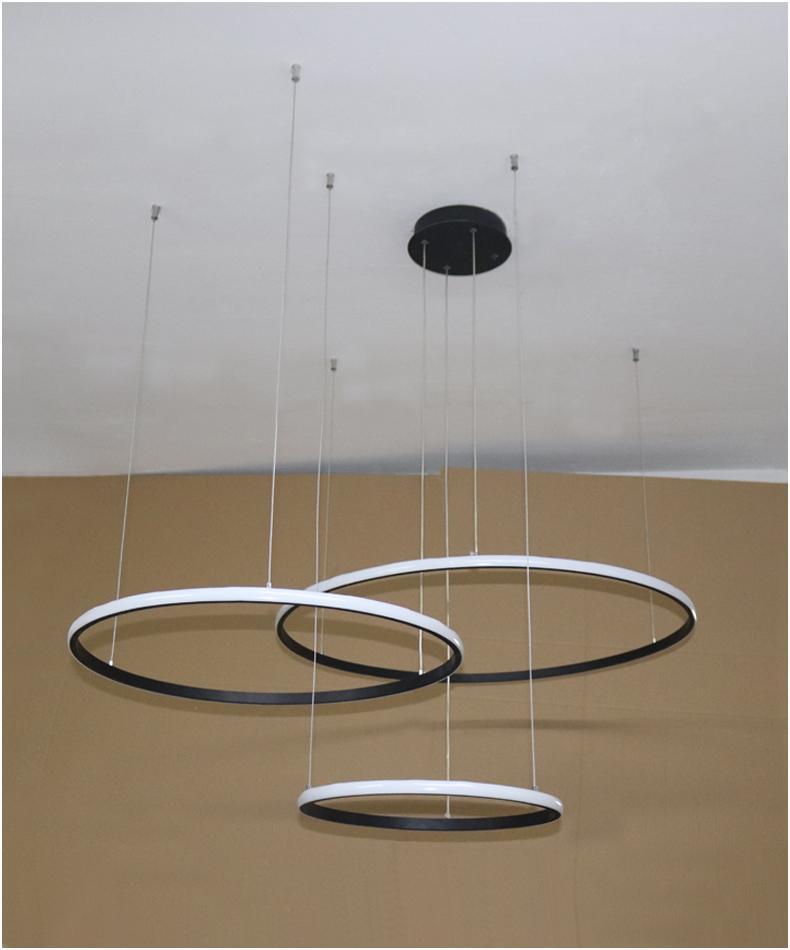 Led Chandelier Light Circle Rings