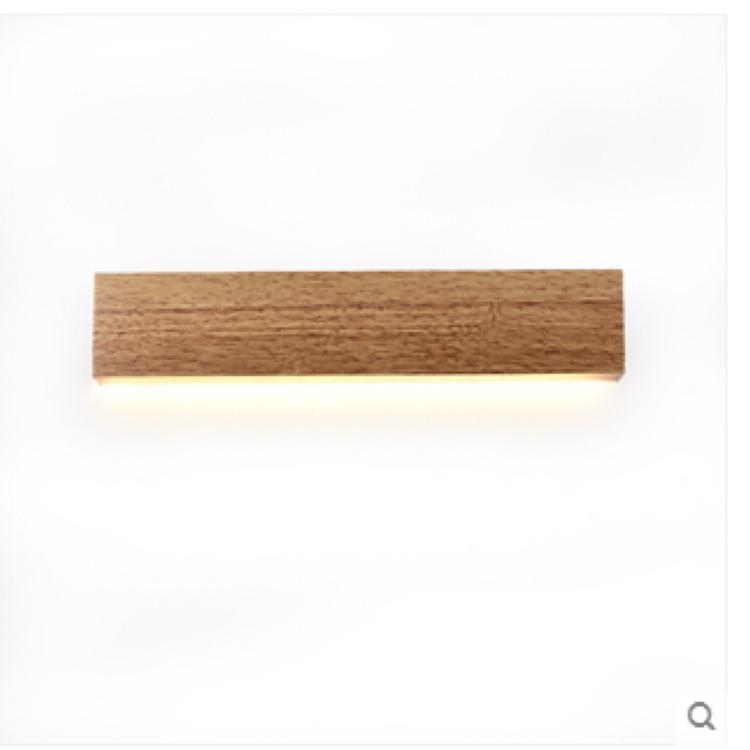 Eliana - Modern Wood Oak Shelf & Lamp