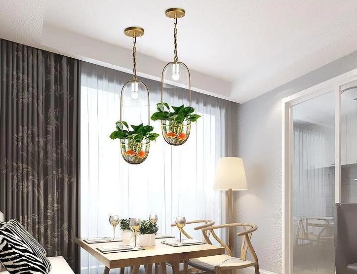 hanging light planter Lileas