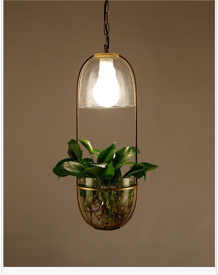 hanging lamp with plants Lileas