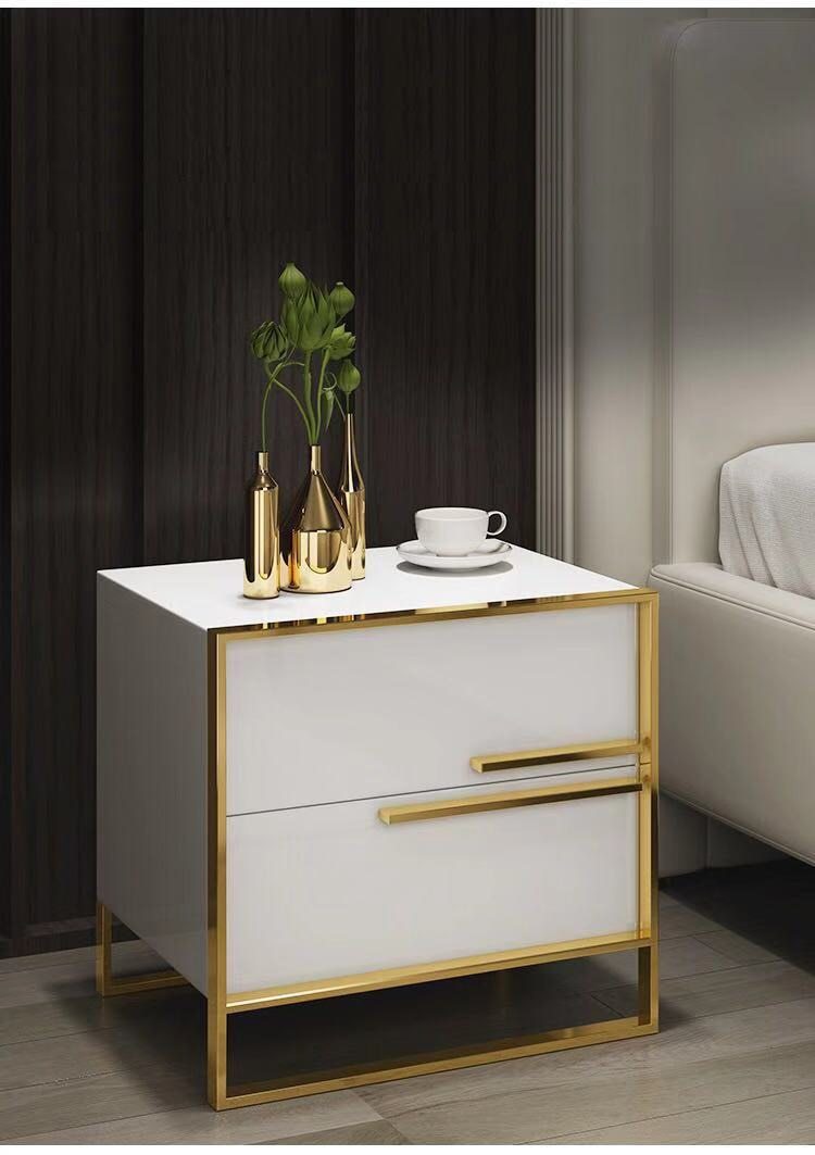 Orly - Two Drawer Modern Nightstand