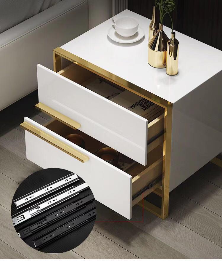 Orly - Two Drawer Modern Nightstand